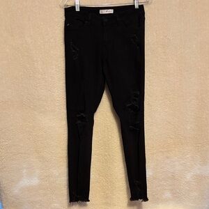 KanCan Black Distressed Skinny Jeans
